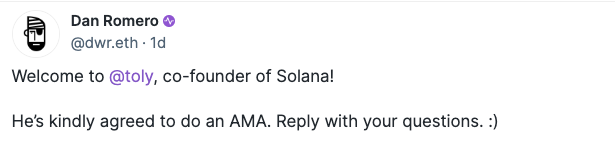 Solana Founder Latest AMA: Vision, Token Price, and Ethereum