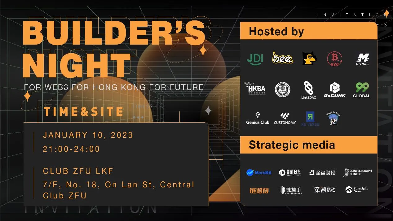 Builder's Night 之夜 闪耀香港