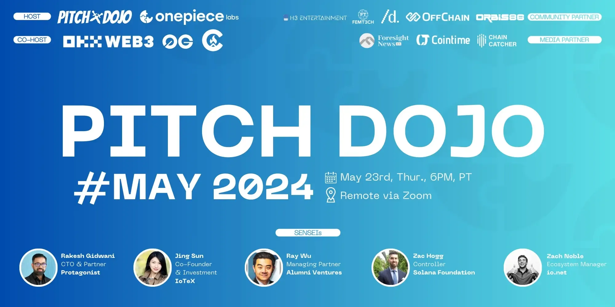 2024年5月Pitch Dojoの素晴らしい振り返り：世界をつなぎ、オンライン参加を深める