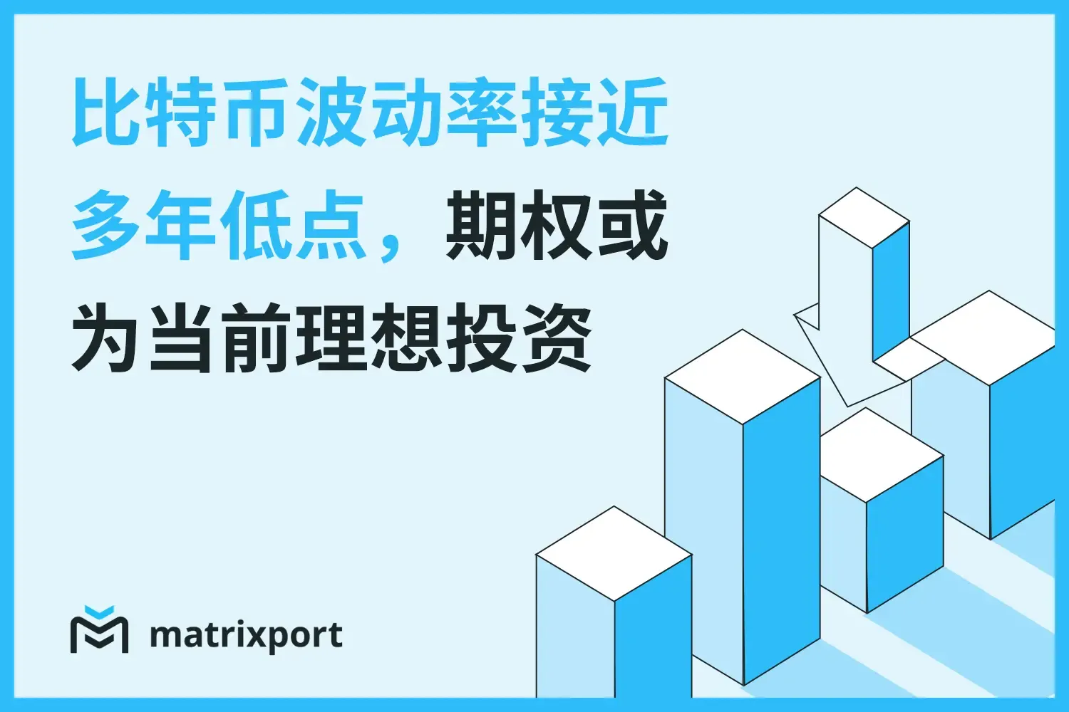 Matrixport 投研：BTC 波動率接近多年低點，期權或為當前理想投資方式