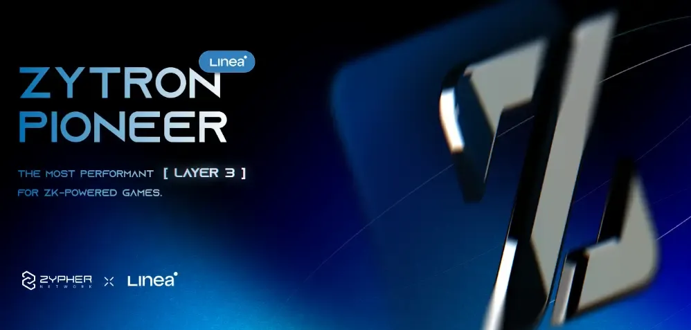 Zytron Pioneer（Linea Layer 3）：最適用於 ZK 驅動遊戲的 Layer 3