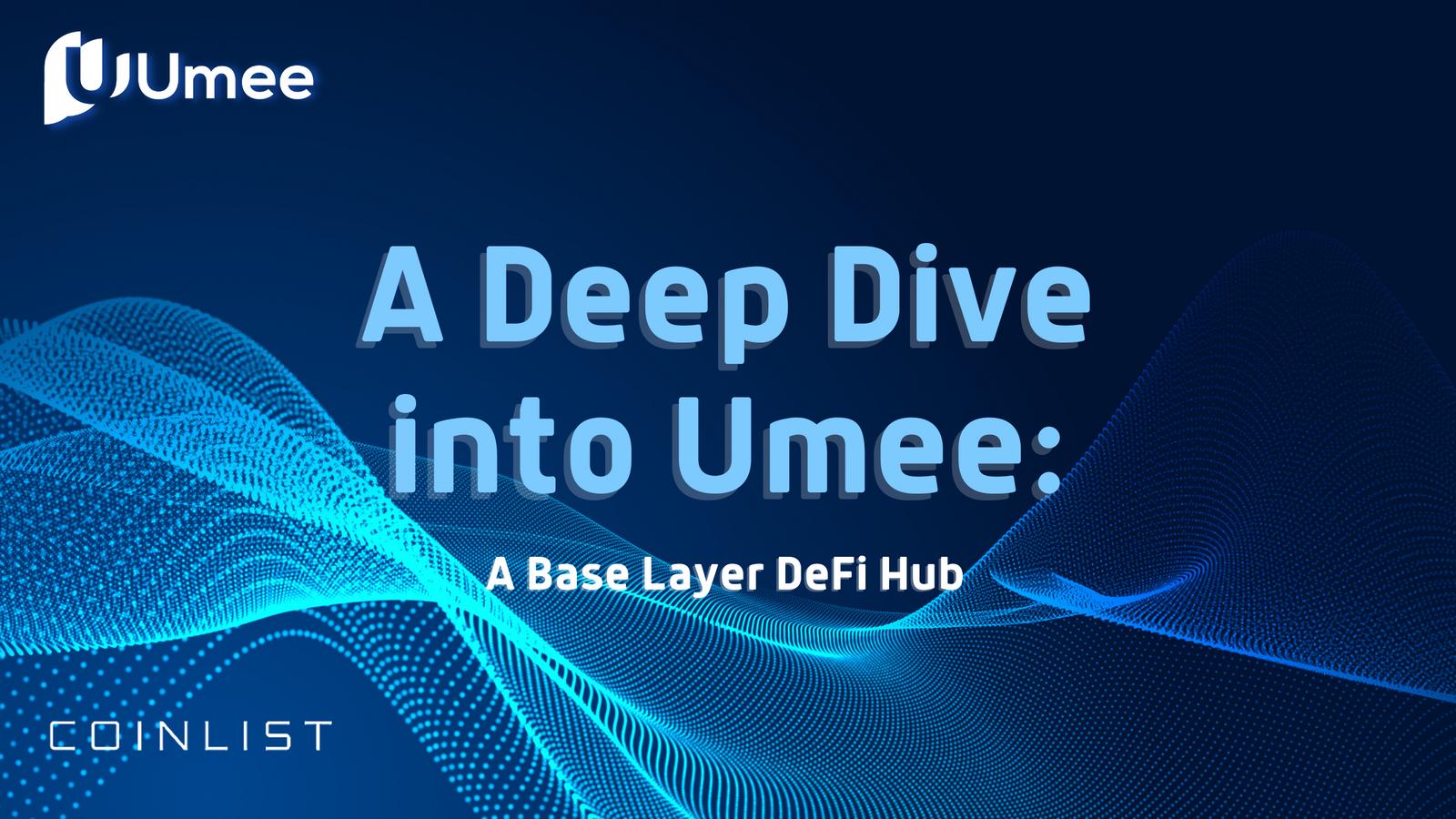 Dialogue on the cross-chain DeFi hub Umee: What problems does it mainly solve? What are the token use cases?