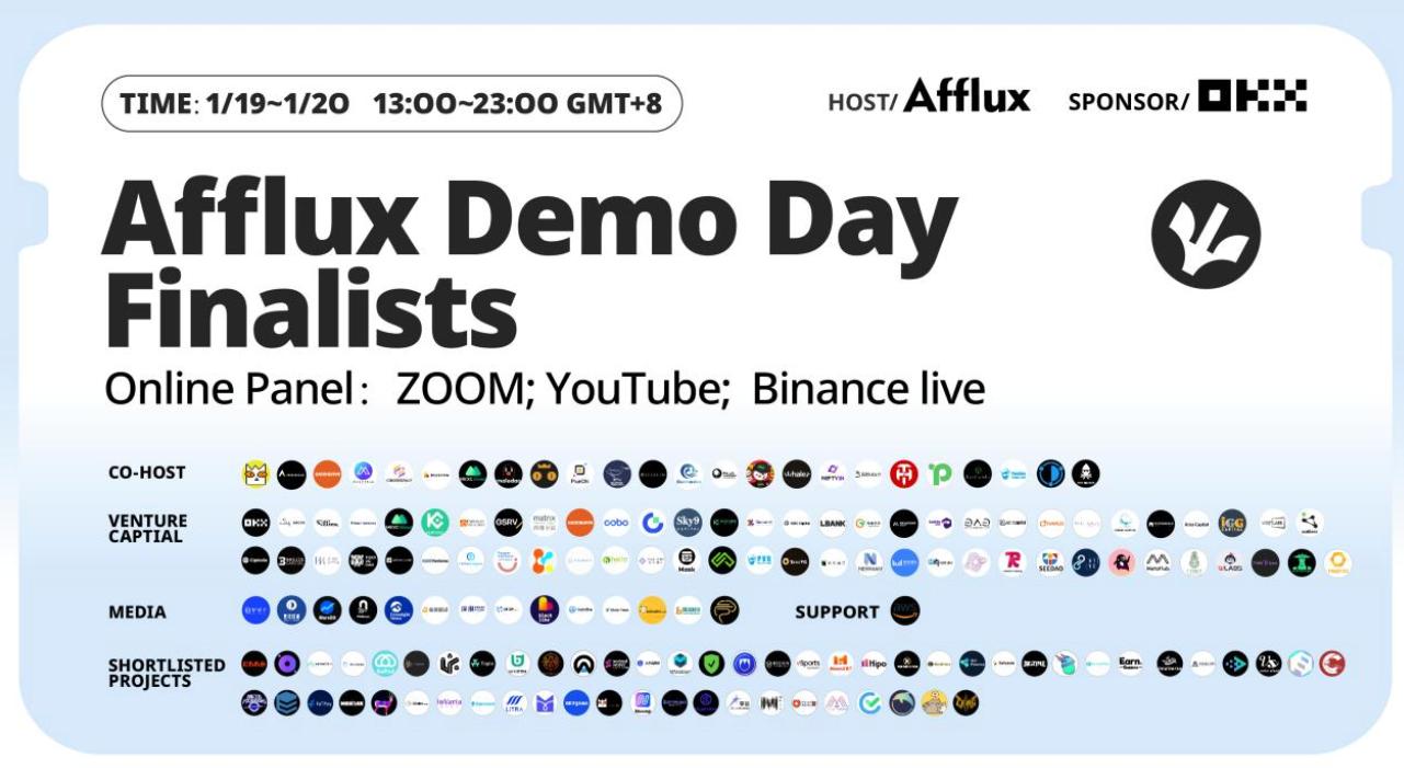 AFFLUX 首屆 Demo Day：匯聚各大賽道近百個Web3早期項目