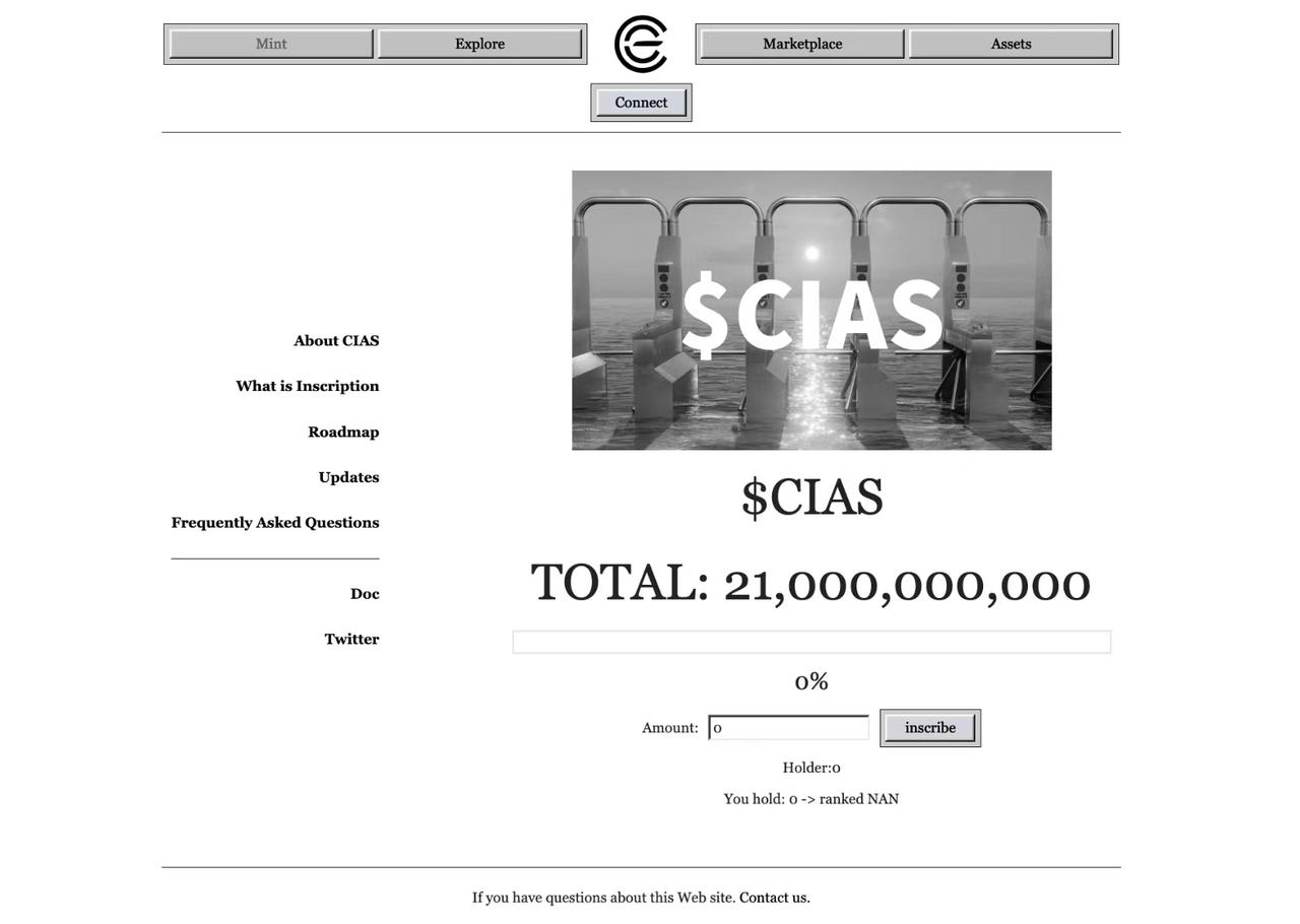 0 The casting cost seems attractive, but the multiple vulnerabilities hidden in the Celestia inscription project CIAS are worth being cautious about