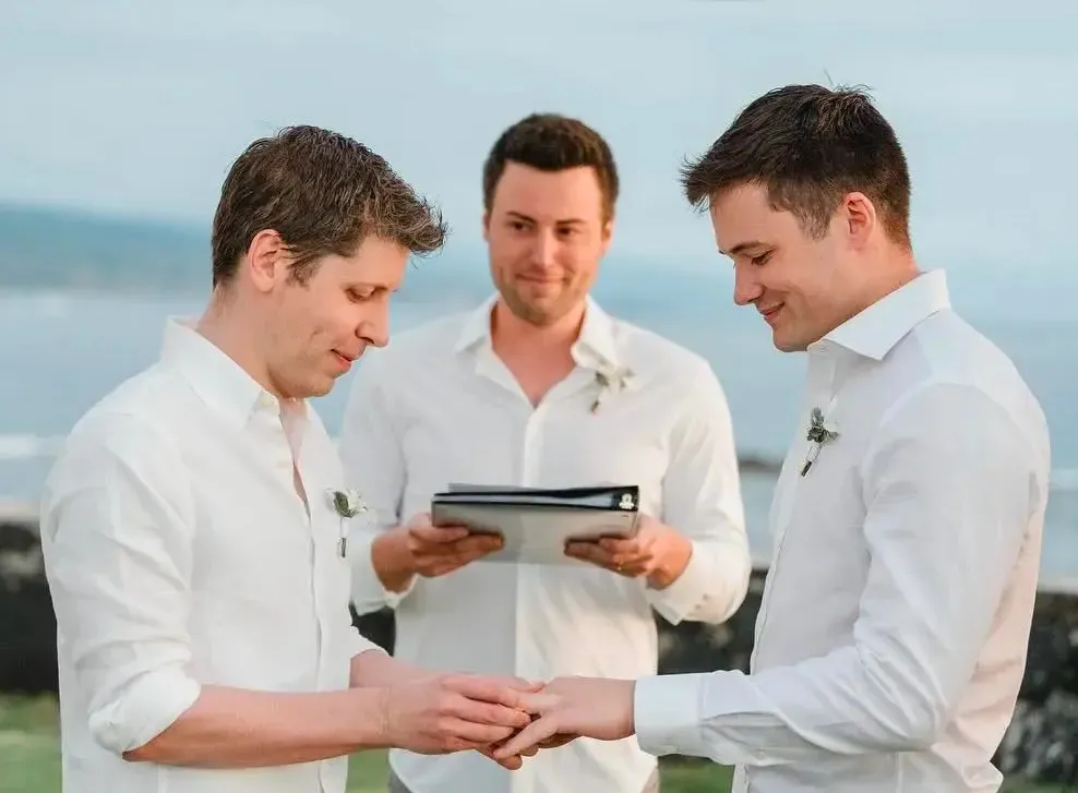 The first same-sex marriage in the Web3+AI founder circle: Sam Altman ties the knot with a male engineer