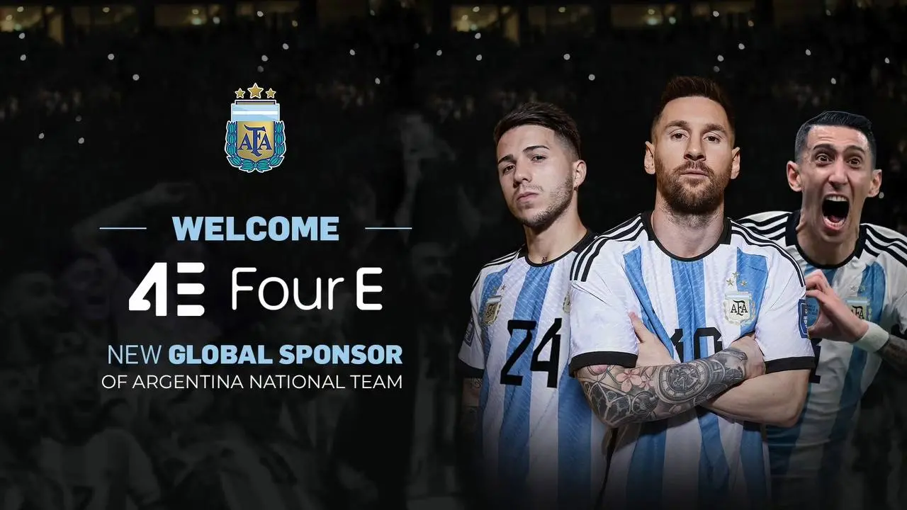 Join hands with the Argentina national football team to create brilliance again, 4E Exchange announces its global sponsorship.