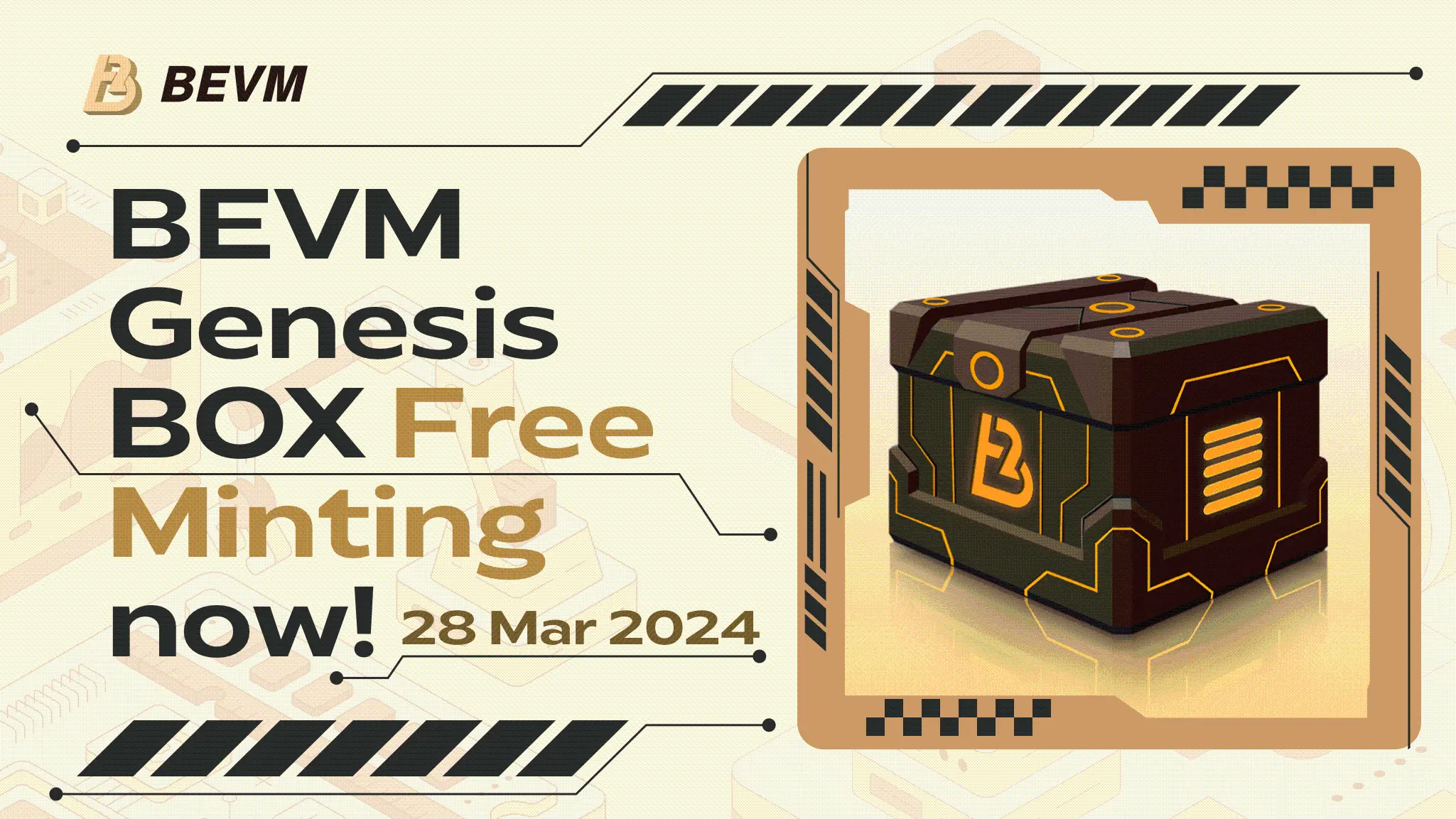 Heavyweight must grab! BTC L2 project BEVM announces mainnet launch and starts Genesis Box Free Mint plan