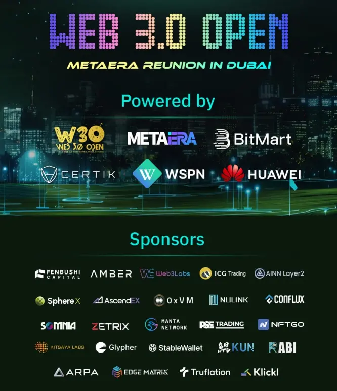 Meta Era 成功籌辦 Web 3.0 Open - Meta Era Reunion in Dubai 峰會，暢想迪拜數字經濟新可能