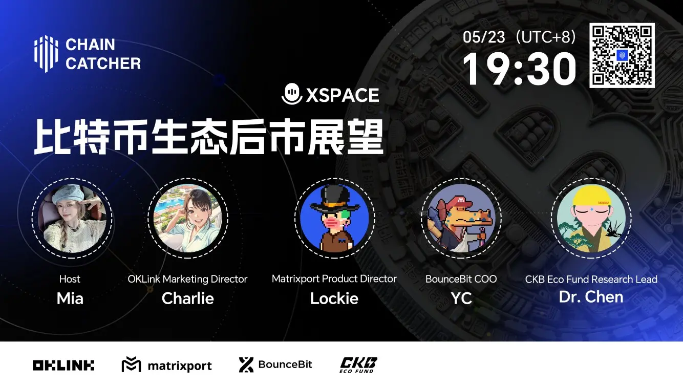 ChainCatcher Space 回顧：OKLink、Matrixport 、BounceBit 以及 CKB 共同聚焦 BTC 生態後市展望