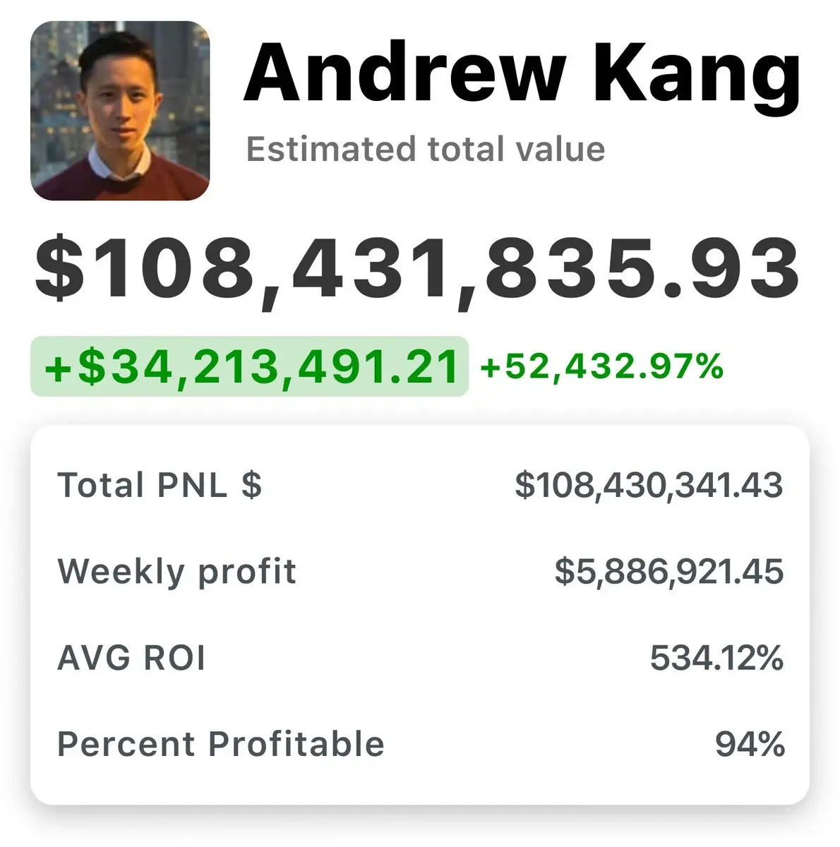 从0到资产9位数的加密资本代言人：走近Andrew Kang的双料人生