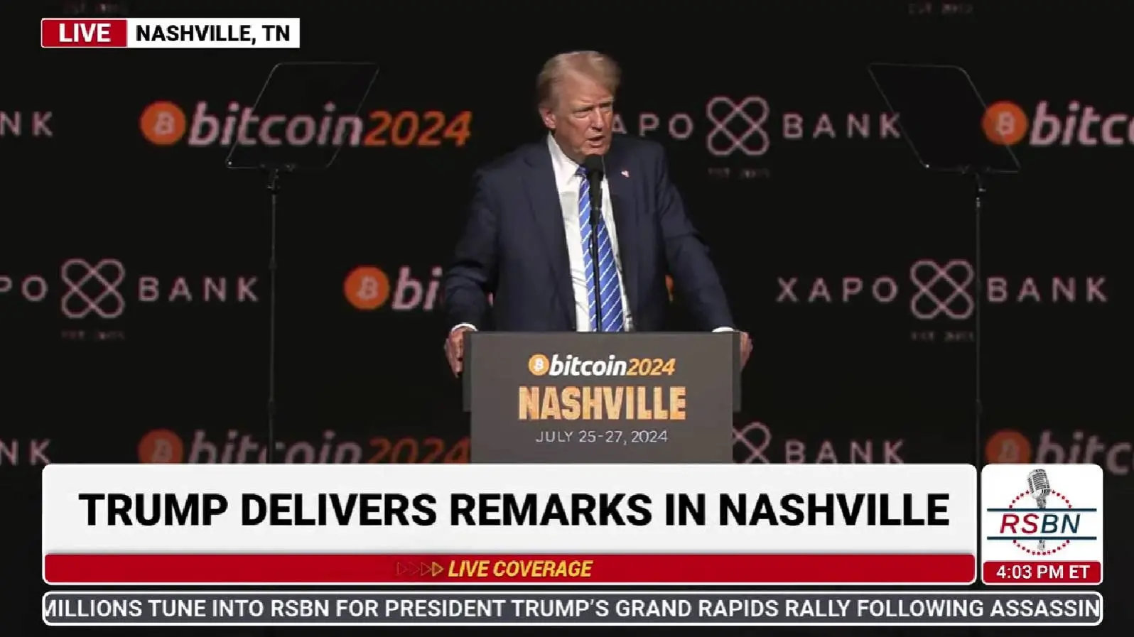 Full text of Trump's speech at the Bitcoin conference: If elected, he will not sell any Bitcoin and will keep it as a strategic reserve, and he will also fire Gary Gensler