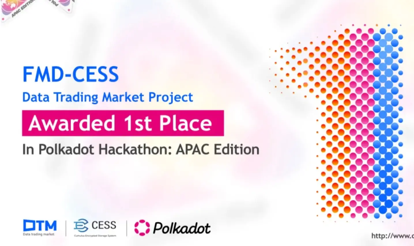 CESS won the Asia-Pacific championship at the Polkadot Hackathon!