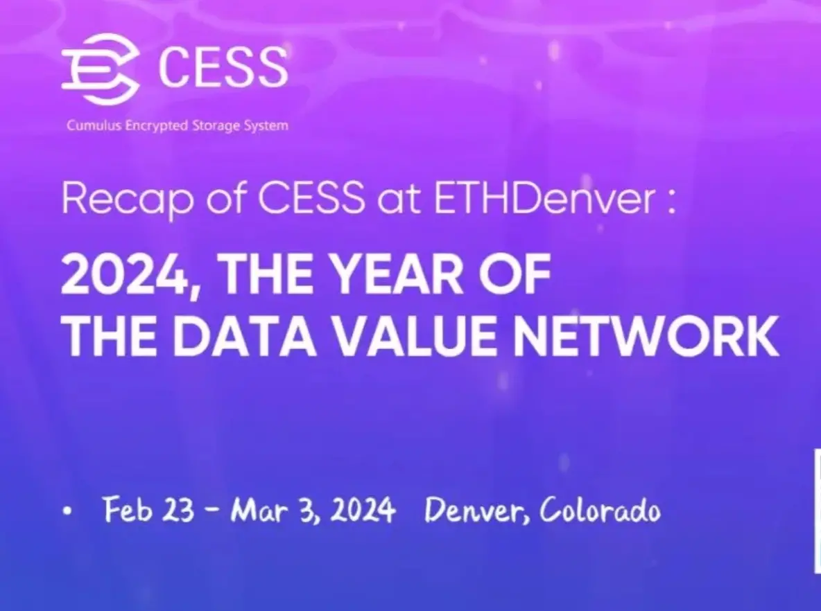 Looking back at CESS at ETHDenver: 2024, the year of data value networks