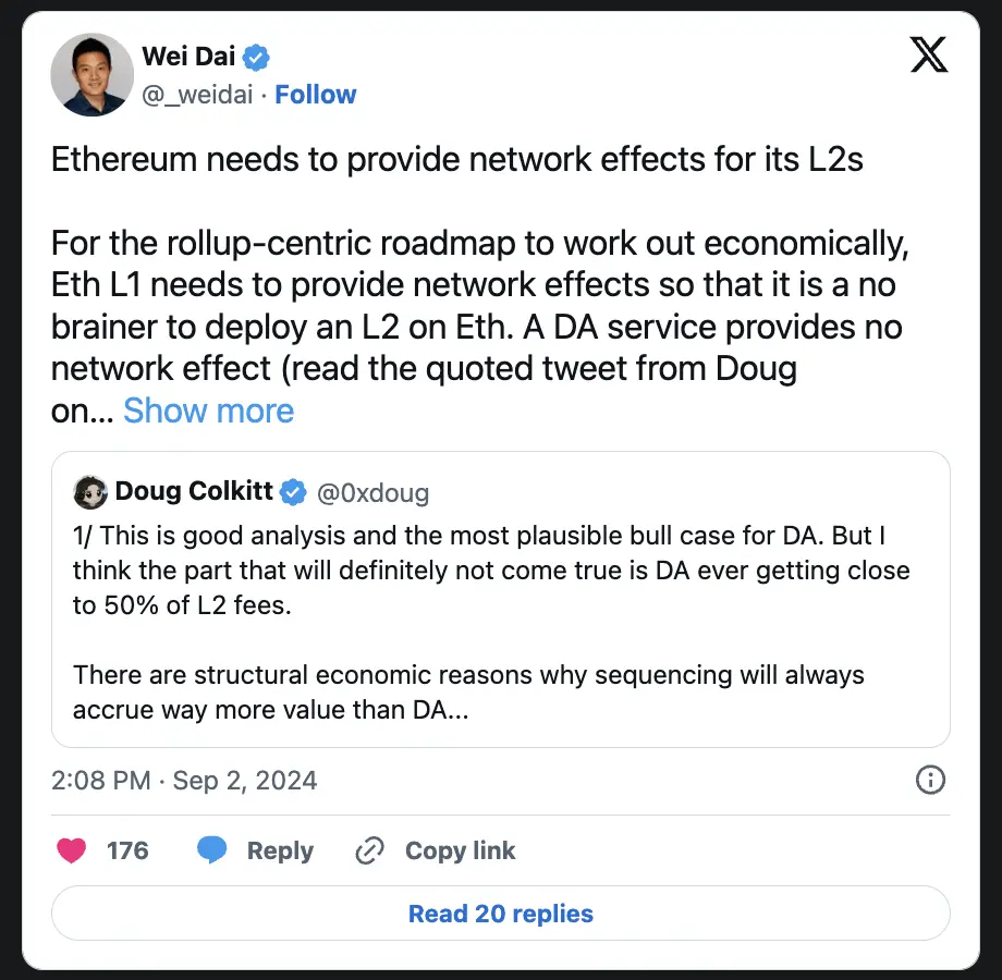 The situation escalates, revealing the current state of the Ethereum L2 wars