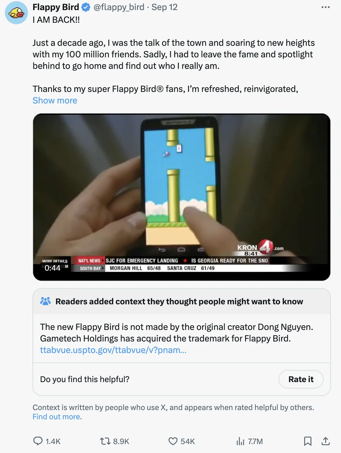 Flappy Bird 时隔十年在 Ton 生态“回归”，能否复刻曾经的黑马传奇？