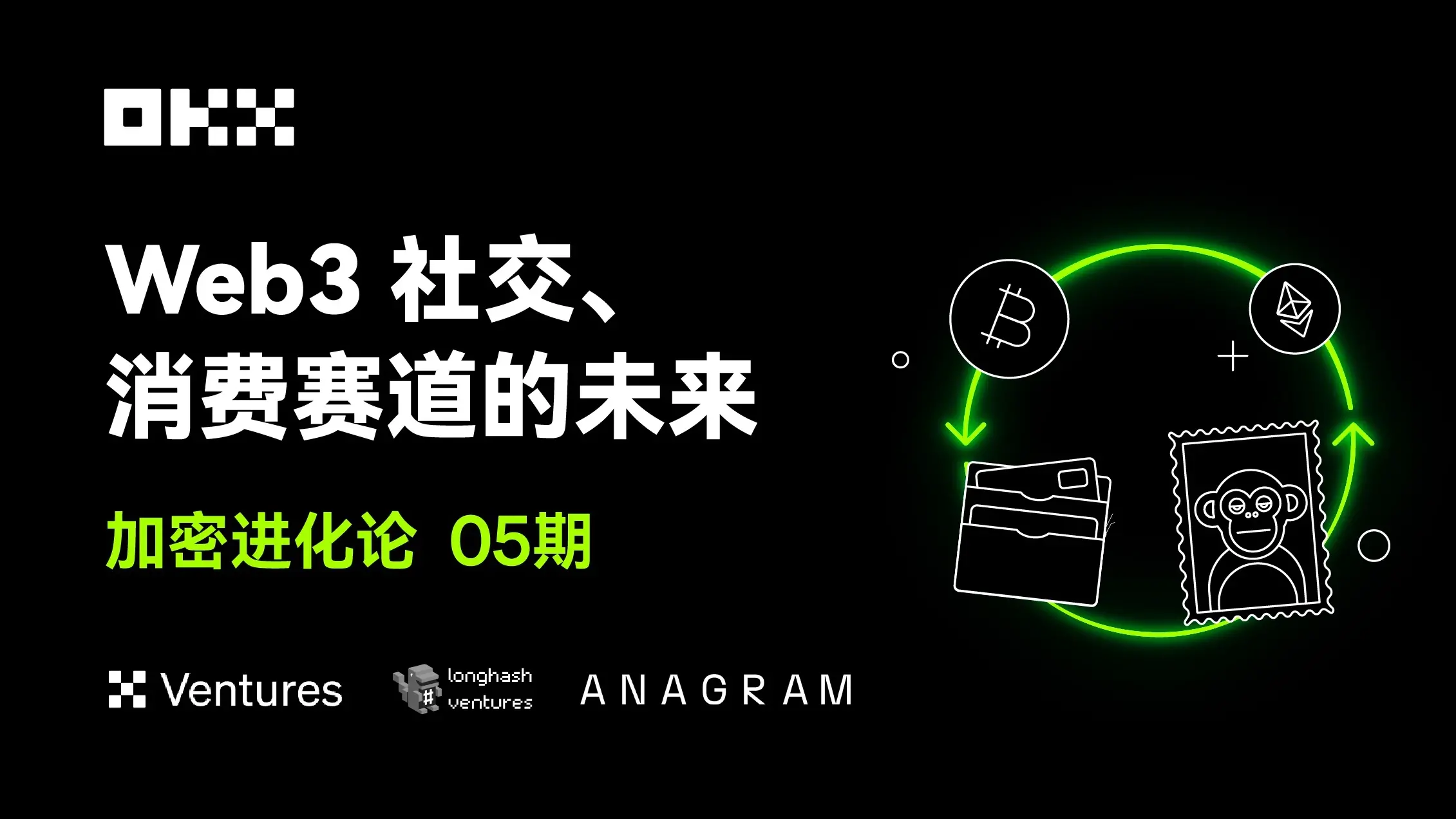 加密進化論 05 期｜OKX Ventures & LongHash & ANAGRAM：Web3 社交、消費賽道的未來