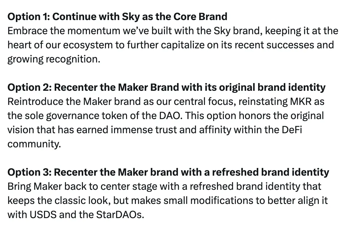 Is SKY going back to Maker? Why is brand transformation so difficult?