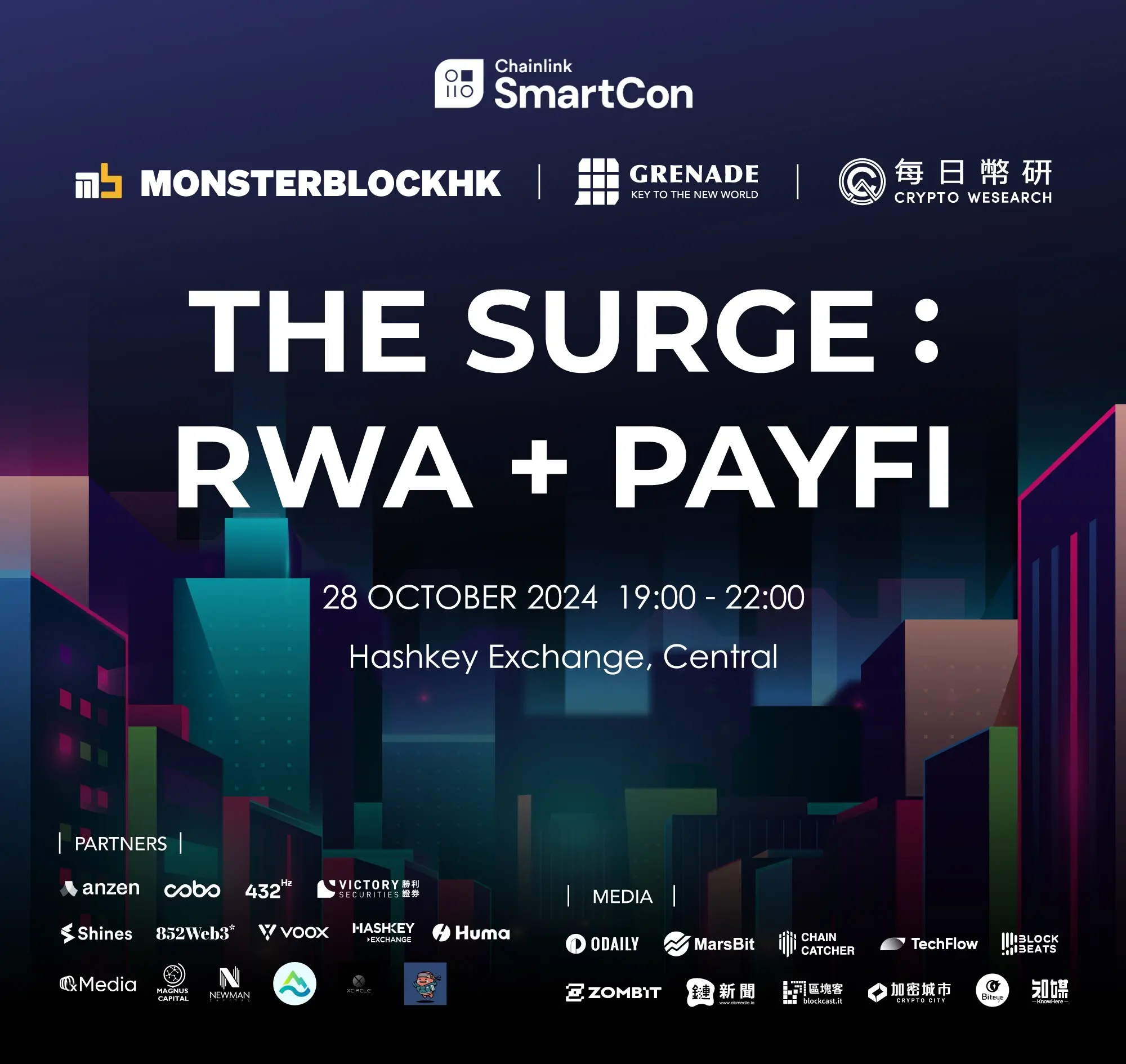 RWA 和支付赛道龙头、VC 亲临线下周边活动「THE SURGE」