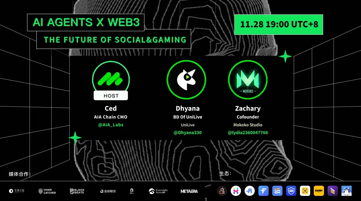 AI Agents x Web3: Unlocking New Frontiers in Social and Gaming Experiences