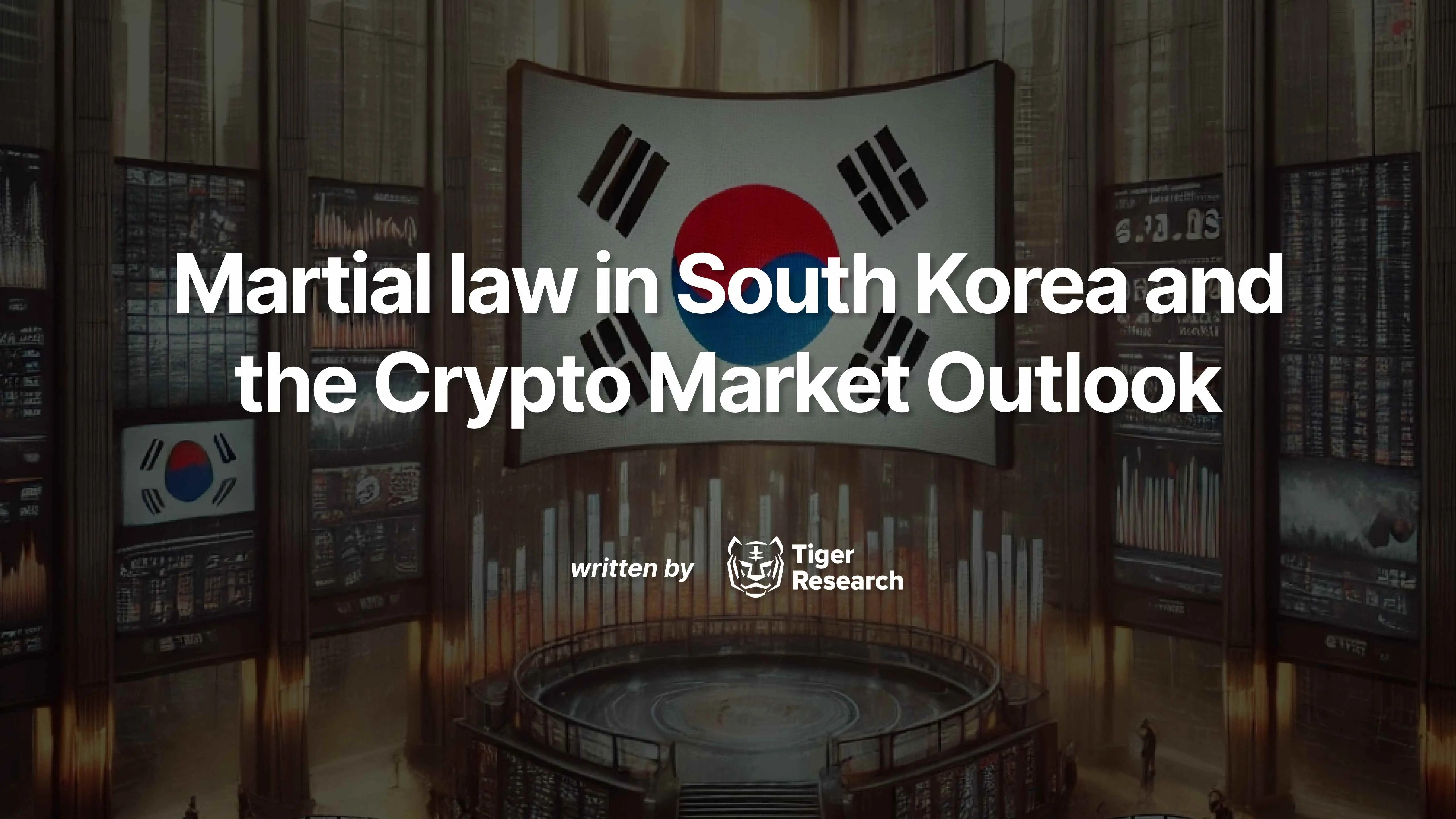 How does the South Korean martial law affect the outlook of the cryptocurrency market?