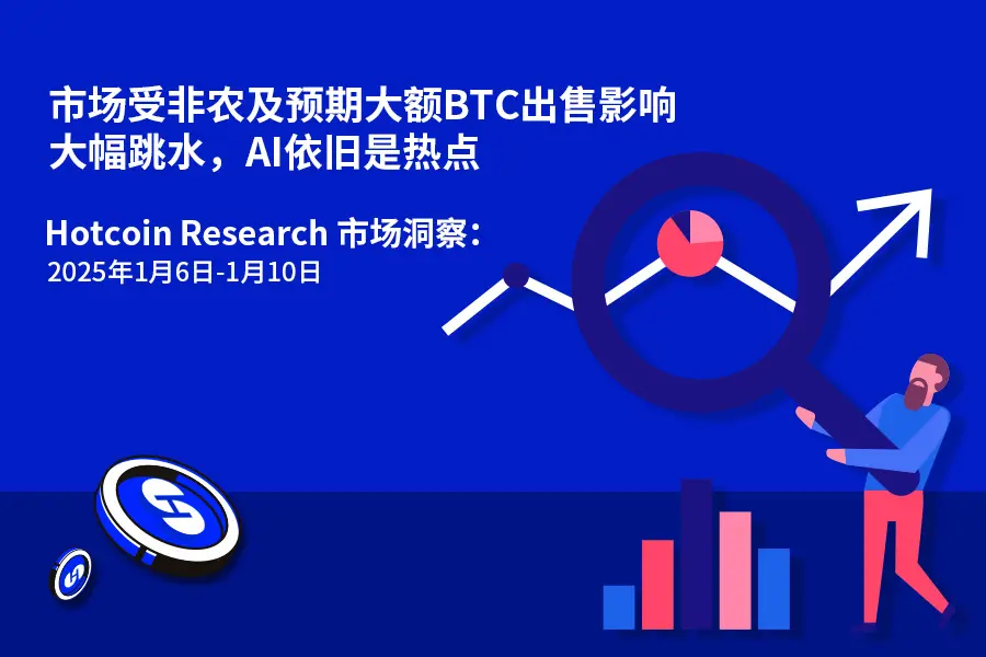 市場受非農及預期大額BTC出售影響大幅跳水，AI依舊是熱點|Hotcoin Research 市場洞察：2025年1月6日